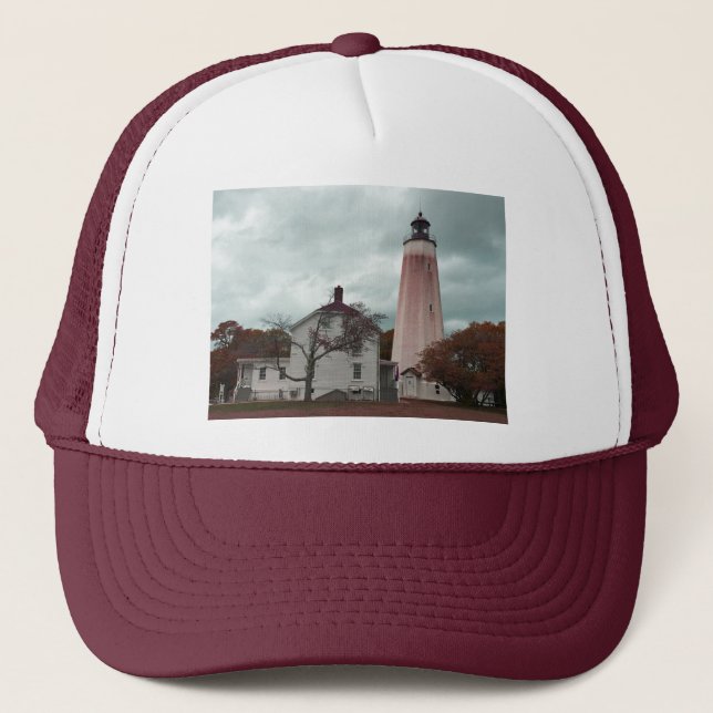 Sandy Hook Lighthouse Trucker Hat (Front)