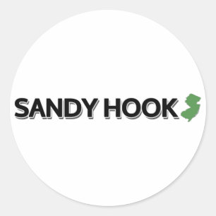 Sandy Hook, New Jersey Classic Round Sticker