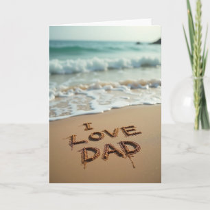 Sandy I Love Dad Fathers Day Card