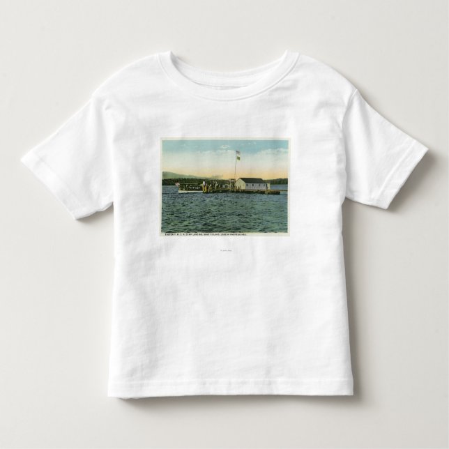 Sandy Island, Boston YMCA Camp Landing View Toddler T-Shirt (Front)
