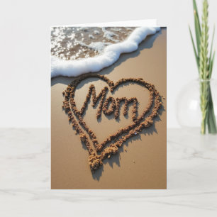 Sandy Mom Beach Scene Card
