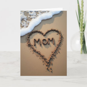 Sandy Mom Heart Scene Card