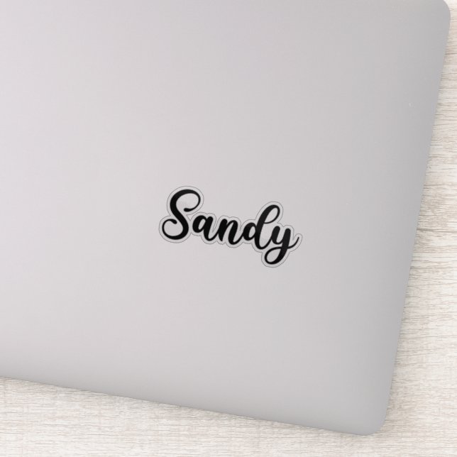 Sandy Name - Handwritten Calligraphy (Detail)