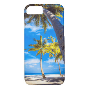 Sandy Palm Tree Beach Boat iPhone 8/7 Case