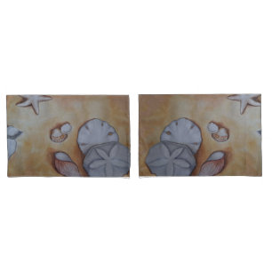 Sandy Seashells  Pillowcase