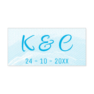 Sandy Shore Watercolor  Self-inking Stamp