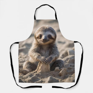 Sandy Shores : Baby Sloth Building Sand Castles, Apron