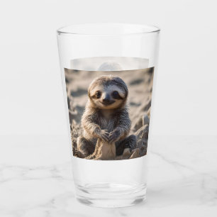 Sandy Shores : Baby Sloth Building Sand Castles, Glass