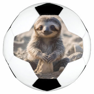 Sandy Shores: Baby Sloth Building Sand Castles, Soccer Ball