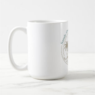 Sandy Shores Beach Club Badge Coffee Mug