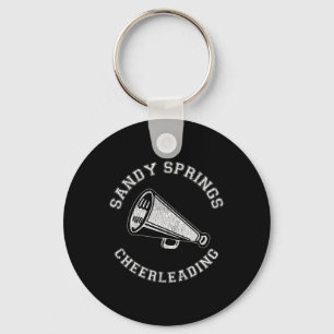 Sandy Springs Cheer Distressed Retro 90's Cheerlea Key Ring