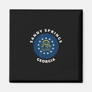 Sandy Springs Georgia Flag Ga Vacation Souvenir Magnet