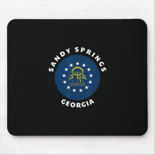 Sandy Springs Georgia Flag Ga Vacation Souvenir  Mouse Pad