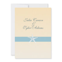 Sandy Starfish Invitation / 5x7