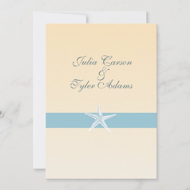 Sandy Starfish Invitation / 5x7 (Front)