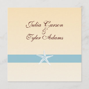 Sandy Starfish Invitation / Square