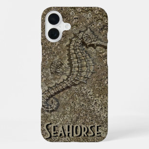 Sandy Textured Seahorse Photograph iPhone Case
