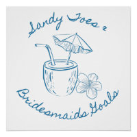 Sandy Toe & Bridesmaids Goals Coastal Bachelorette