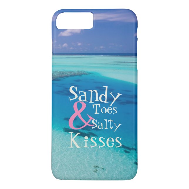 Sandy Toes and Salty Kisses Beautiful Beach Photo Case-Mate iPhone Case (Back)
