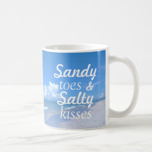 Sandy Toes And Salty Kisses Coffee Mug