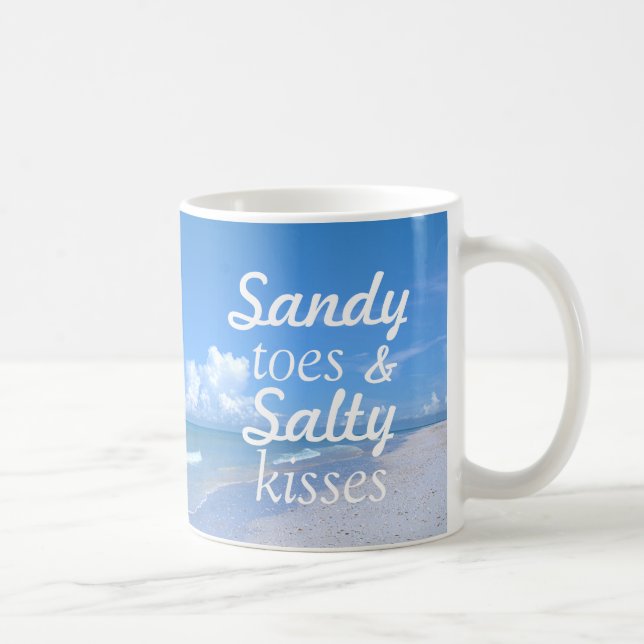 Sandy Toes And Salty Kisses Coffee Mug (Right)
