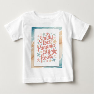 Sandy Toes, Panama City Flows Baby T-Shirt
