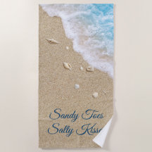 Sandy Toes Salty Kisses Blue Beach Waves