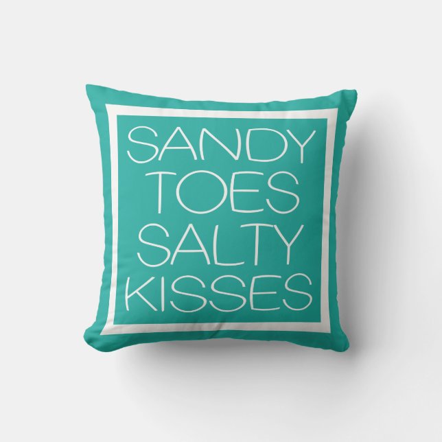 Sandy Toes Salty Kisses Cushion (Front)