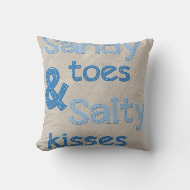 Sandy Toes Salty Kisses Cushion (Front)