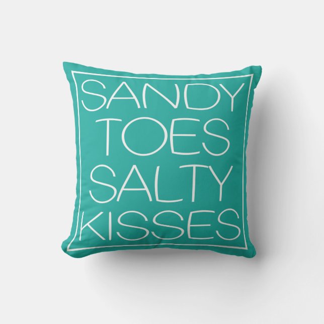 Sandy Toes Salty Kisses Cushion (Front)