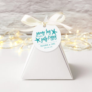 Sandy Toes & Salty Kisses Destination Wedding Favour Tags