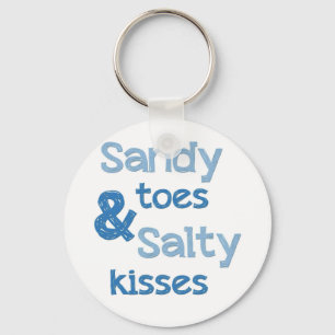 Sandy Toes Salty Kisses Key Ring