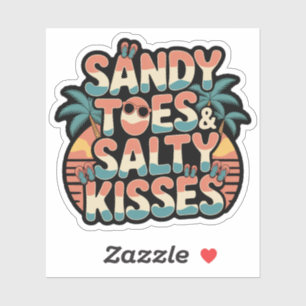 Sandy Toes & Salty Kisses Retro Beach