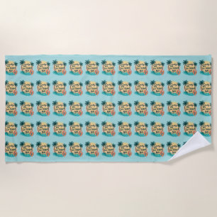 Sandy Toes Sun-Kissed Nose Beach Aesthetic Towel