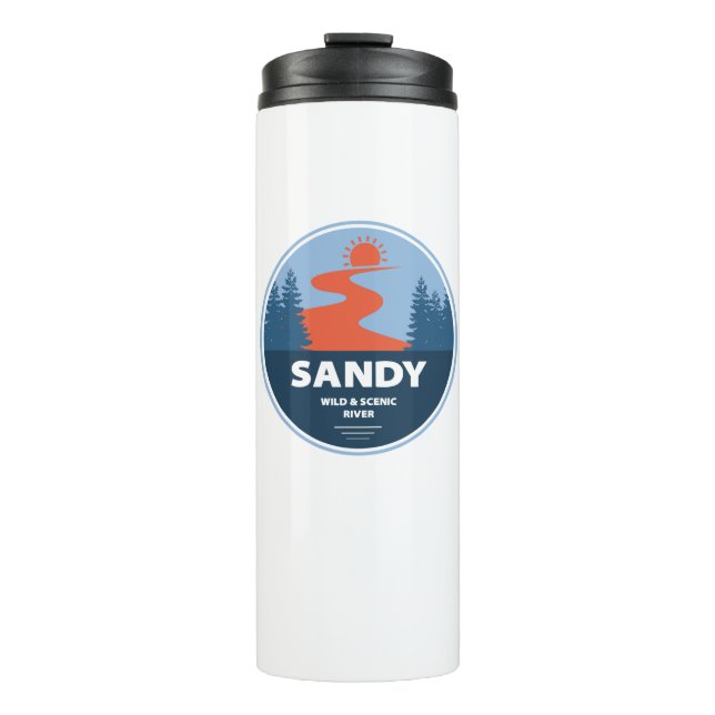 Sandy Wild And Scenic River Thermal Tumbler (Front)