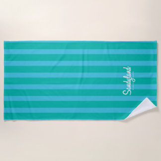 Sandyland Hawaii Stripes Beach Towel