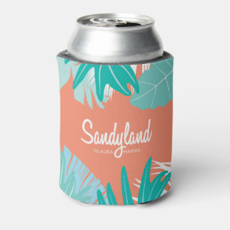 Sandyland Hawaiian Tropical Leaves Can Cooler