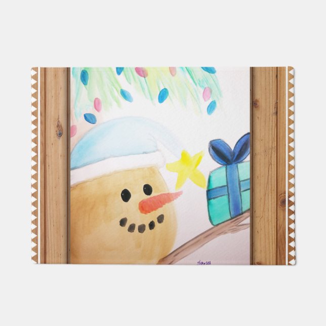 Sandyman Christmas Door Mat (Front)