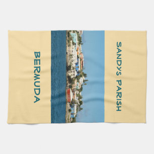Sandys Parish, Bermuda viewed from the Great Sound Tea Towel