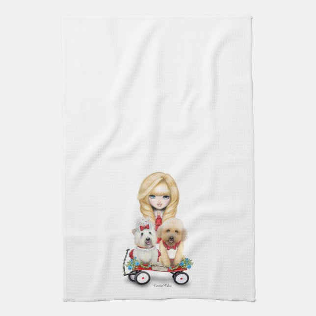 Sandy's Precious cargo kitchen Towel (Vertical)