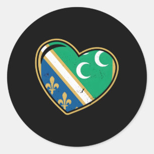Sandzak Sandzaklija Montenegro Sandzak Serbia Balk Classic Round Sticker