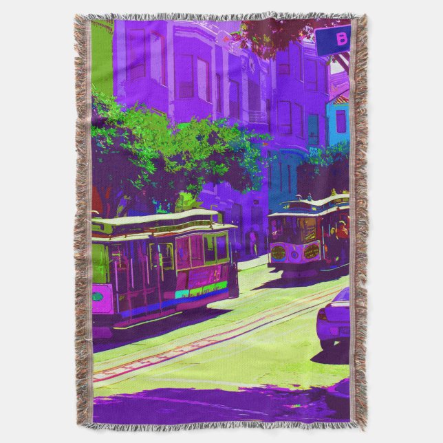 SanFrancisco 003 Throw Blanket (Front Vertical)