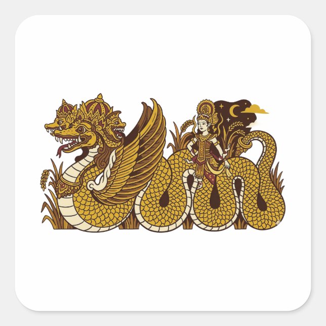 Sang Hyang Antaboga Square Sticker (Front)