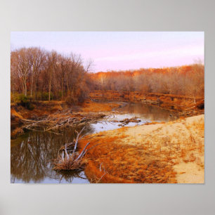 Sangamon River Near Lincoln's New Salem, Illinois Poster