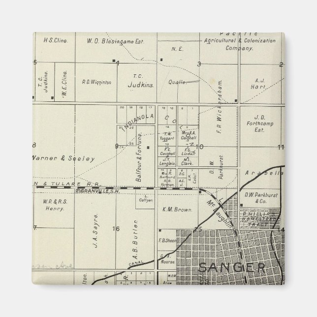 Sanger, California Magnet (Front)