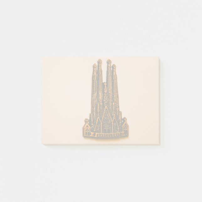 Sangrada Familia magnet, Barcelona Post-it Notes (Front)