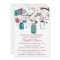 Sangria and Teal Mason Jars Baby Shower Invitation
