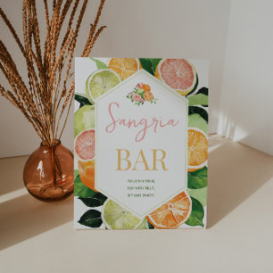 Sangria Bar Bridal Shower Sign