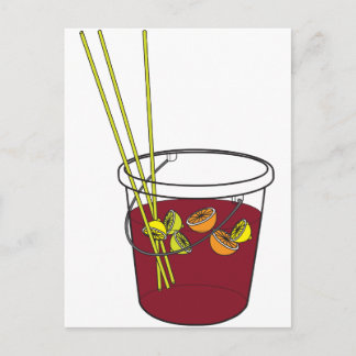 Sangria bucket postcard