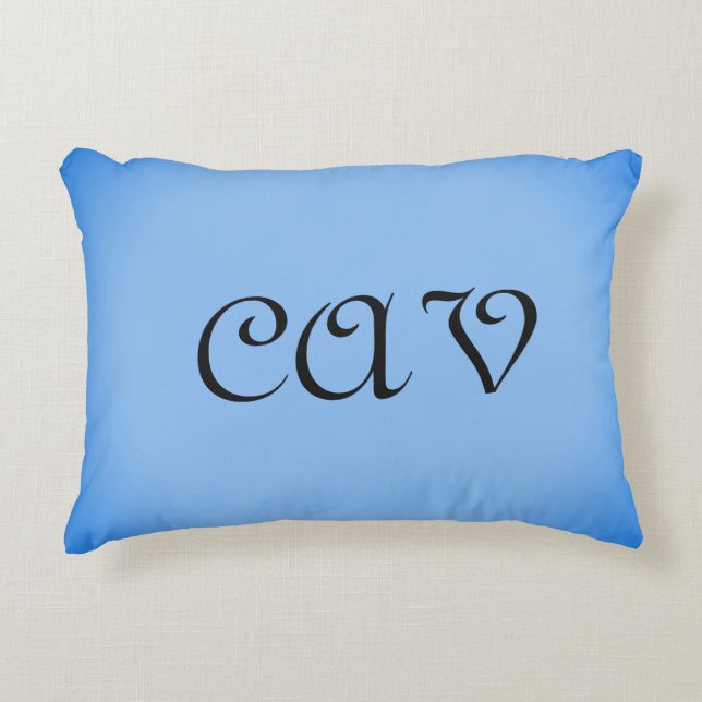 Sangria Cornflower Blue  Decorative Cushion (Front)